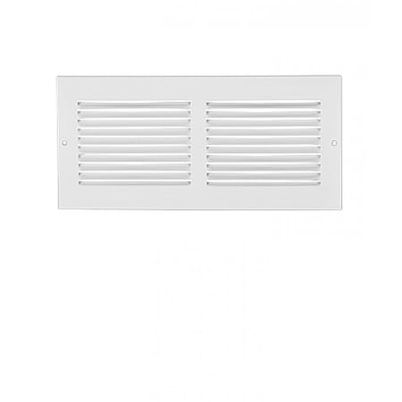American Imaginations 24 in. x 6 in. Stainless Steel Air Return Grilles in White AI-34998